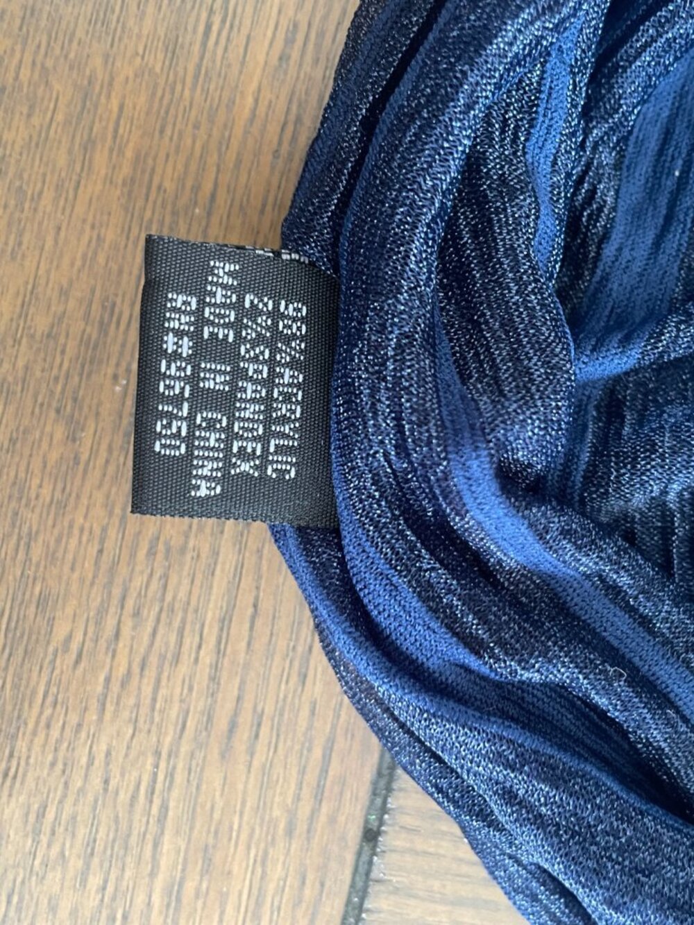 Scarf Blue Striped Infinity - Picture 3 of 4